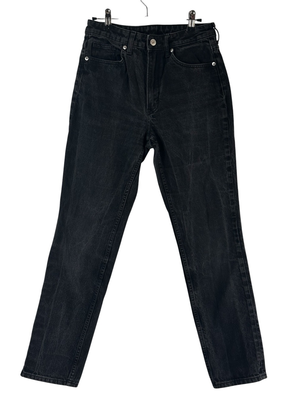 Vintage Black Wash High Waist Straight Leg Jeans Women’s Size 6 Y2K
